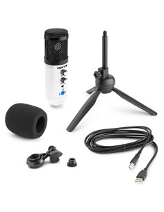 CM320W MICRÓFONO ESTUDIO USB BLANCO CON ECHO 2