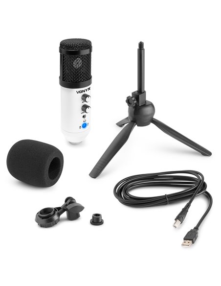 CM320W MICRÓFONO ESTUDIO USB BLANCO CON ECHO