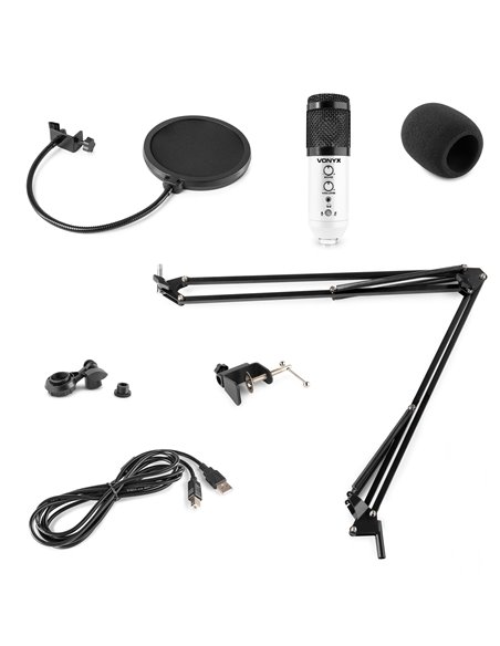 CMS320W KIT DE MICRÓFONO ESTUDIO USB BLANCO CON ECHO