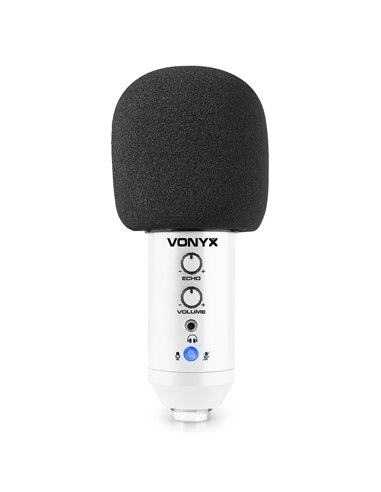 CMS320W KIT DE MICRÓFONO ESTUDIO USB BLANCO CON ECHO