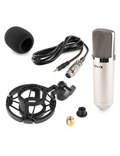 CM400 MICROFONO DE ESTUDIO DE CONDENSADOR PLATA 2