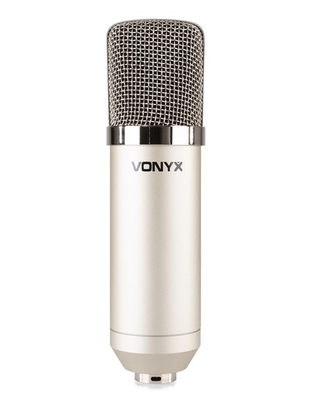 CM400 MICROFONO DE ESTUDIO DE CONDENSADOR PLATA