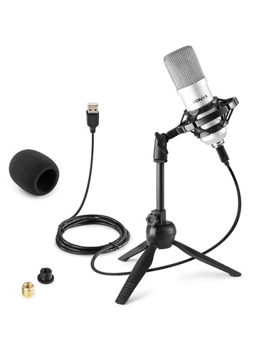 CM300S MICRÓFONO DE ESTUDIO USB PLATA