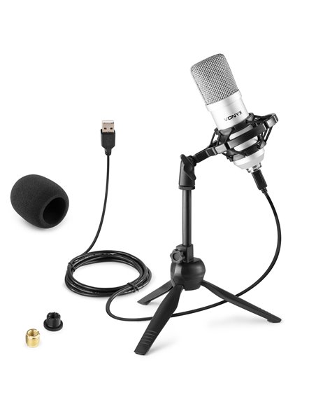 CM300S MICRÓFONO DE ESTUDIO USB PLATA