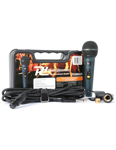 PDM661 MICROFONO DINAMICO EN CAJA TRANSPORTE