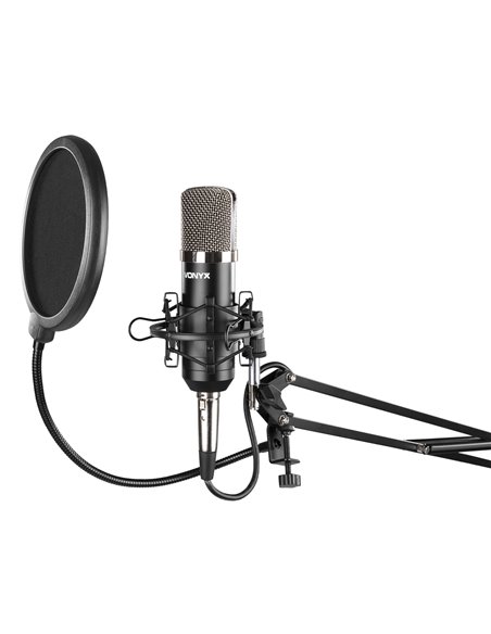 CMS400 CONJUNTO ESTUDIO / MICRO DE CONDENSOR CON SOPORTE Y PARAVIENTOS