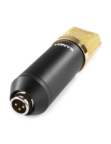 CM400 MICROFONO DE ESTUDIO DE CONDENSADOR NEGRO/ORO