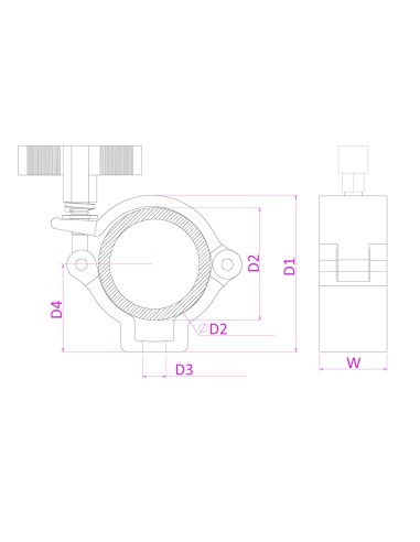 BC50-100N GARRA SLIMLINE 100KG ALU