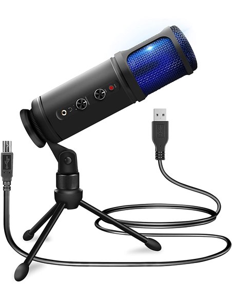 PCM120 CONJUNTO MICRÓFONO CONDENSEDOR USB