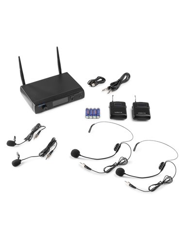 WM62B MICRÓFONO INALÁMBRICO UHF 16CH CON 2 PETACAS