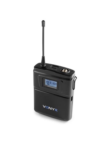 WM62B MICRÓFONO INALÁMBRICO UHF 16CH CON 2 PETACAS