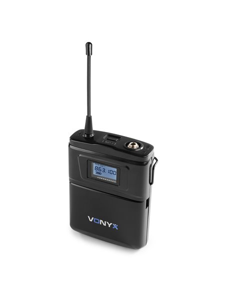 WM62B MICRÓFONO INALÁMBRICO UHF 16CH CON 2 PETACAS