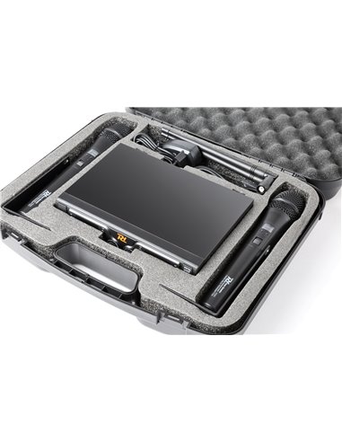 PD782 MICROFONO INALAMBRICO UHF 2X 8 CANALES CON 2 MICRÓFONOS