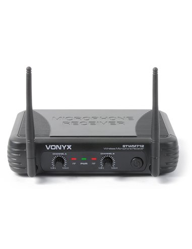 STWM712 MICROFONO VHF 2 CANALES DIVERSITY