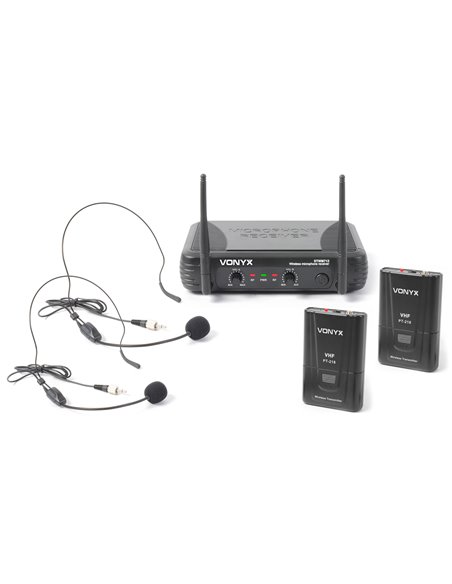 STWM712H MICRO INALAMBRICO 2 CANALES VHF DOBLE CABEZA