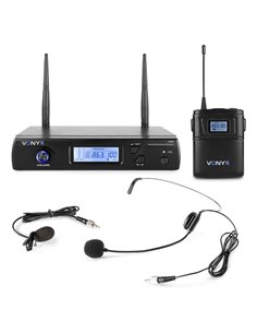 WM61B MICRÓFONO INALÁMBRICO UHF 16CH CON PETACA TRANSMISORA