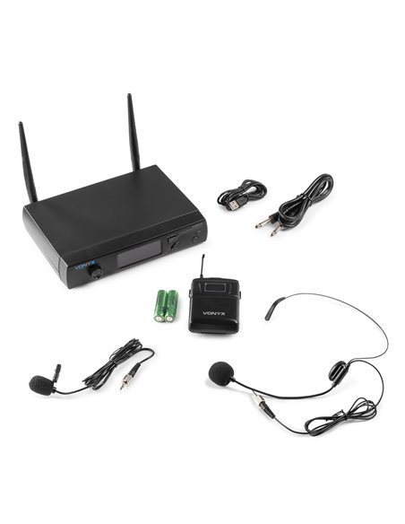 WM61B MICRÓFONO INALÁMBRICO UHF 16CH CON PETACA TRANSMISORA