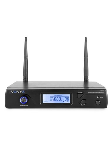 WM61B MICRÓFONO INALÁMBRICO UHF 16CH CON PETACA TRANSMISORA