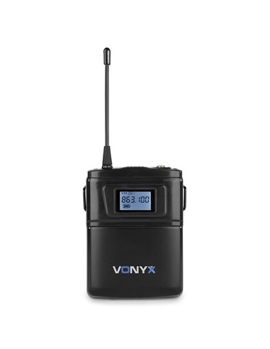 WM61B MICRÓFONO INALÁMBRICO UHF 16CH CON PETACA TRANSMISORA