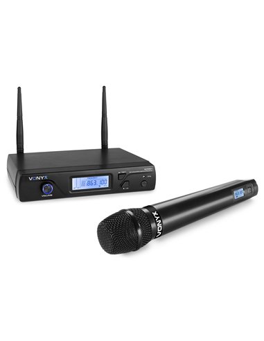 WM61 MICRÓFONO INALÁMBRICO UHF 16CH CON 1 MICRÓFONO DE MANO