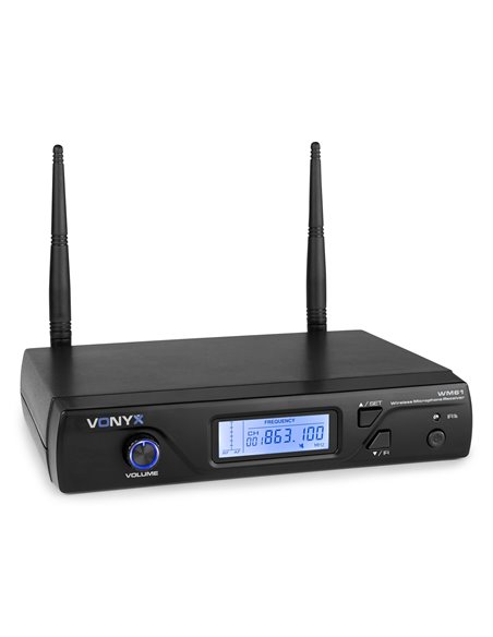 WM61 MICRÓFONO INALÁMBRICO UHF 16CH CON 1 MICRÓFONO DE MANO