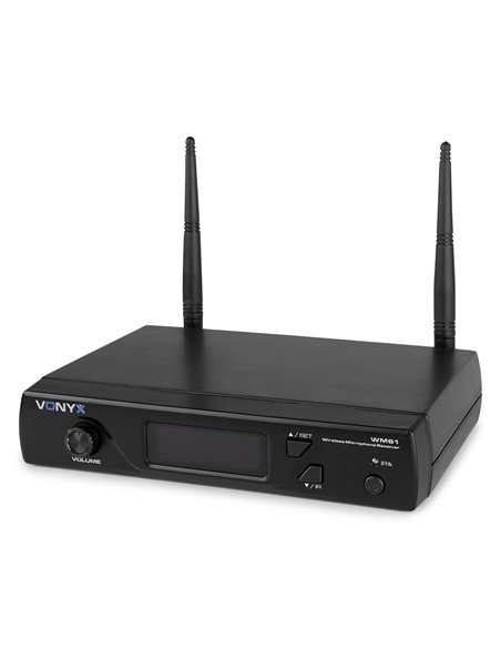 WM61 MICRÓFONO INALÁMBRICO UHF 16CH CON 1 MICRÓFONO DE MANO