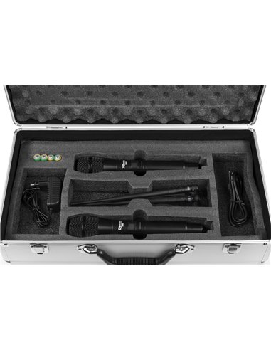 PD632H 2X 20 CANALES DIGITAL UHF MICRO INALAMBRICO CON 2 MICROS