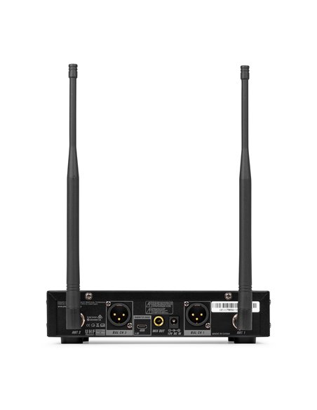 PD522 SET DE MICRÓFONO INALÁMBRICO UHF CON 2 MICRÓFONOS DE MANO