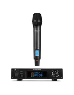 PD210 MICRÓFONO INALÁMBRICO DE MANO UHF 160-CANALES, SISTEMA TRUE DIVERSITY