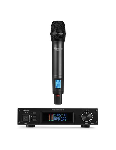 PD210 MICRÓFONO INALÁMBRICO DE MANO UHF 160-CANALES, SISTEMA TRUE DIVERSITY