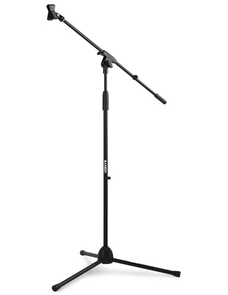MS10 PIE DE MICROFONO CON PERTIGA, ALTURA 1.6M, NEGRO