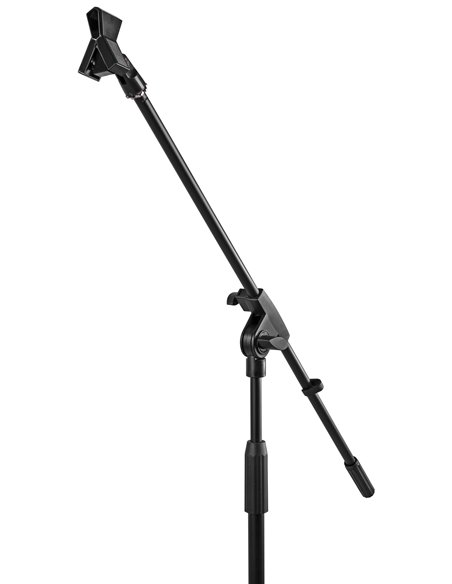 MS10 PIE DE MICROFONO CON PERTIGA, ALTURA 1.6M, NEGRO