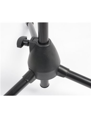 MS10 PIE DE MICROFONO CON PERTIGA, ALTURA 1.6M, NEGRO