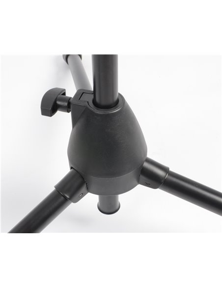MS10 PIE DE MICROFONO CON PERTIGA, ALTURA 1.6M, NEGRO