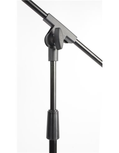 MS10 PIE DE MICROFONO CON PERTIGA, ALTURA 1.6M, NEGRO