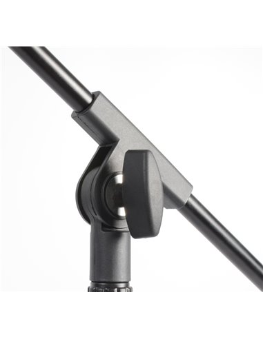 MS10 PIE DE MICROFONO CON PERTIGA, ALTURA 1.6M, NEGRO