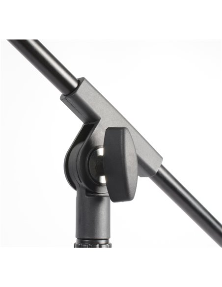 MS10 PIE DE MICROFONO CON PERTIGA, ALTURA 1.6M, NEGRO