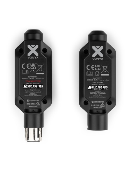 InicioSonidoMicrofonosAccessories Vonyx WAT200 SISTEMA INALÁMBRICO DE AUDIO UHF vista 4