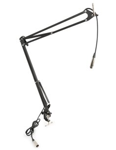 TS05 SOPORTE DE MESA PARA MICROS DE ESTUDIO CON CABLE INCORPORADO