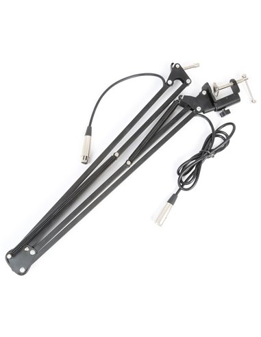 TS05 SOPORTE DE MESA PARA MICROS DE ESTUDIO CON CABLE INCORPORADO