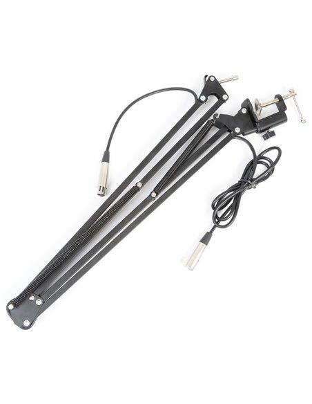 TS05 SOPORTE DE MESA PARA MICROS DE ESTUDIO CON CABLE INCORPORADO