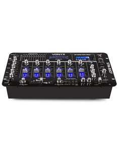 STM-3007 MEZCLADOR 6 CANALES SD/USB/MP3/LED/BT 19" 2