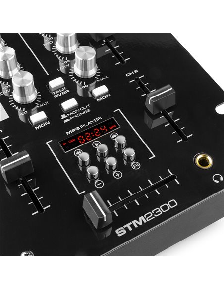 STM-2300 MEZCLADOR DE 2 CANALES USB/MP3