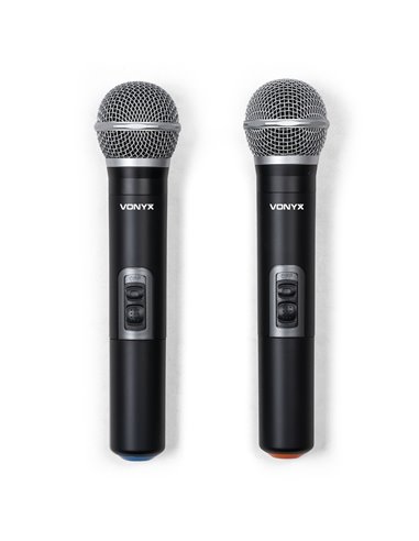 VMA106 MEZCLADOR AMPLIFICADO DE 6CH EN MALETA ABS CON 2 MICROS INALÁMBRICOS UHF