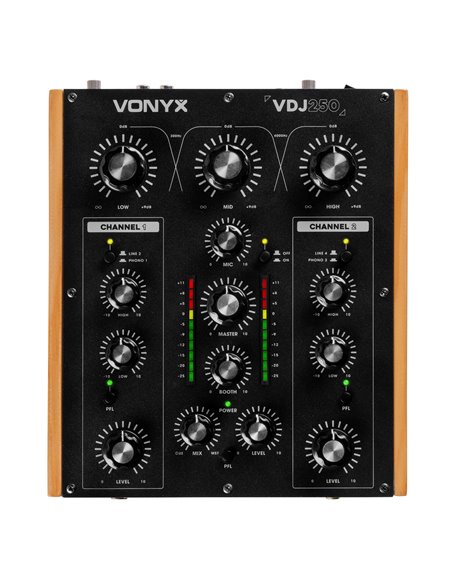 VDJ250 MEZCLADOR ROTATIVO DE DJ DE 2 CANALES