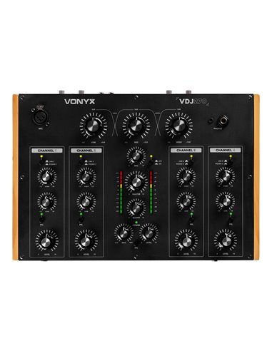 VDJ270 MEZCLADOR ROTATIVO DJ DE 4 CANALES