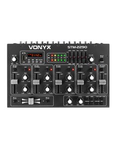 STM2290 MEZCLADOR DE 6 CANALES CON EFECTOS USB/MP3/BT