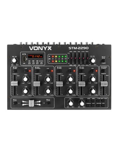 STM2290 MEZCLADOR DE 6 CANALES CON EFECTOS USB/MP3/BT