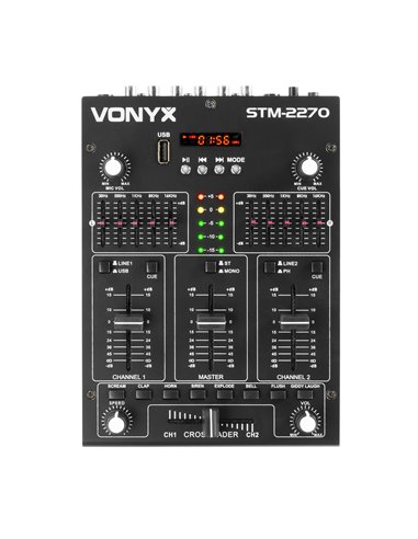 STM2270 MEZCLADOR DE 4 CANALES CON EFECTOS USB/MP3/BT