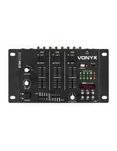 STM-3020B MEZCLADOR DE 6 CANALES CON USB/MP3 - NEGRO 2